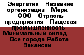 Энергетик › Название организации ­ Марк 4, ООО › Отрасль предприятия ­ Пищевая промышленность › Минимальный оклад ­ 1 - Все города Работа » Вакансии   